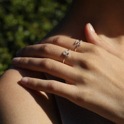 Image of Diamond & Sterling Silver Initial Ring-All Letters