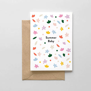 Spaghetti & Meatballs - Summer Baby - Birthday Card