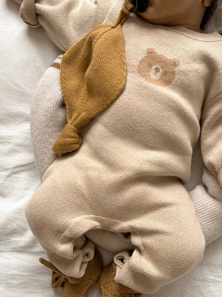Bear Jacquard Jumpsuit