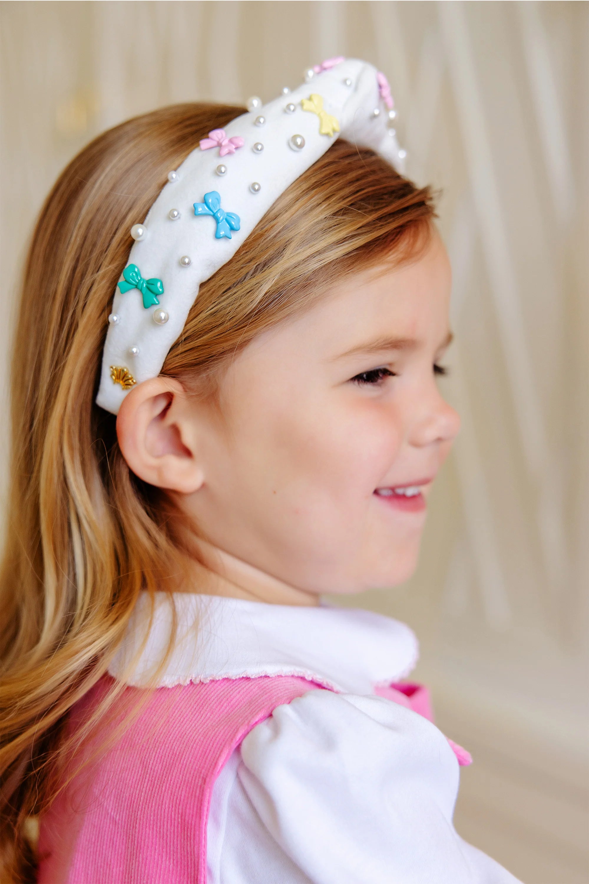 Image of TBBC X LELE Pearl Kids Knotted Headband