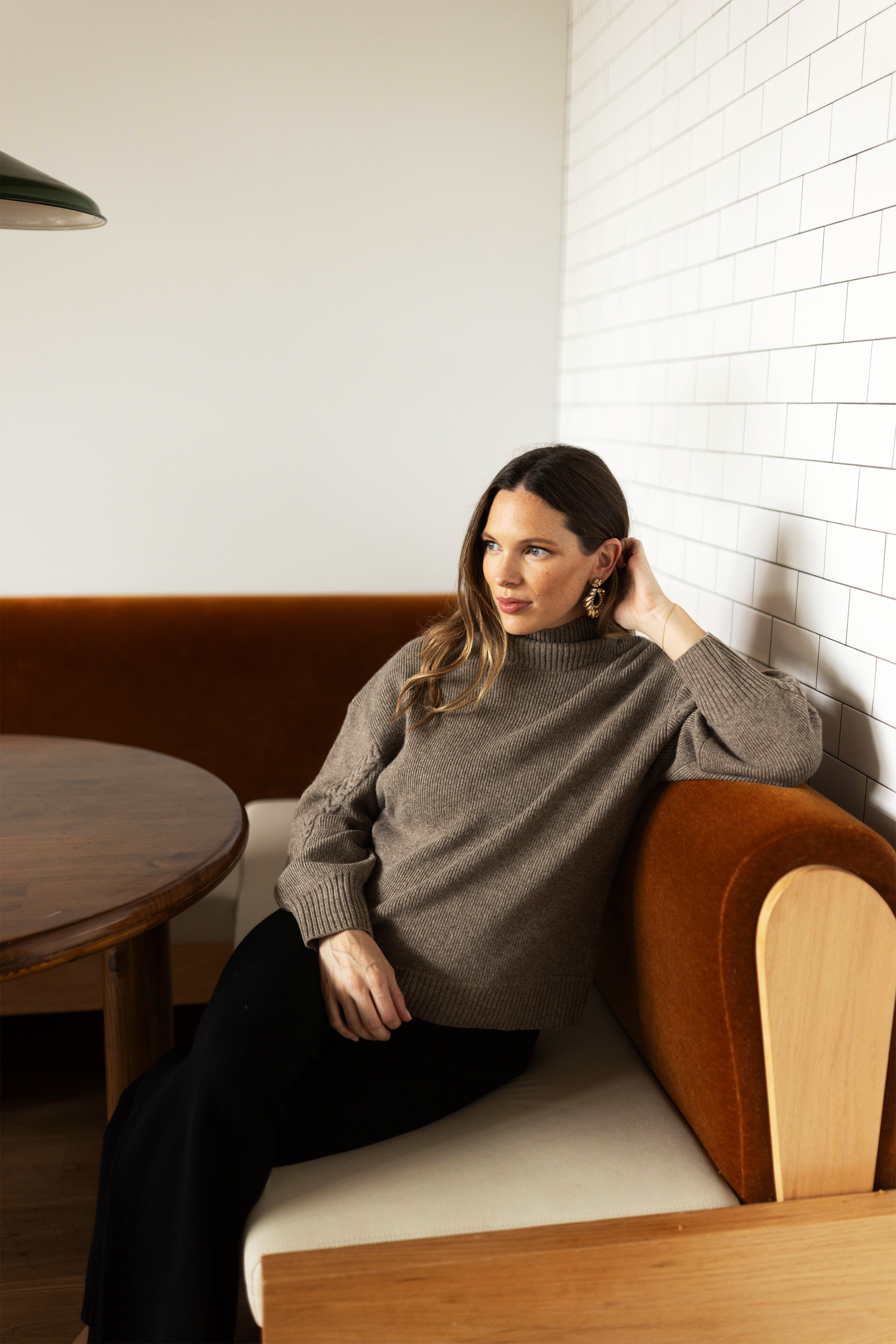 Image of Crystal Mock-neck Sweater