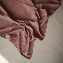 Image of Organic Cotton Muslin Swaddle Blanket