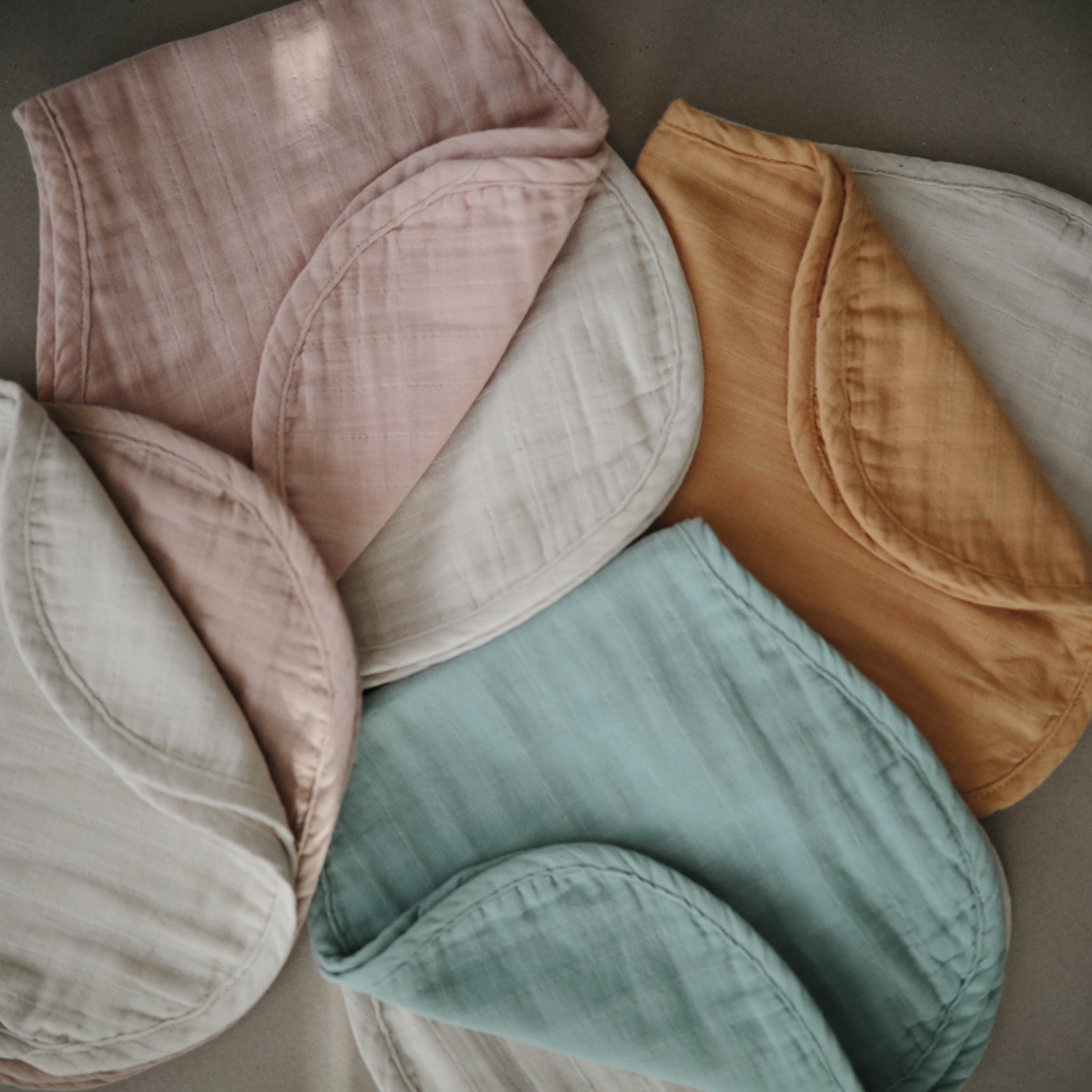 Image of Organic Cotton Muslin Burp Cloth 2-Pack