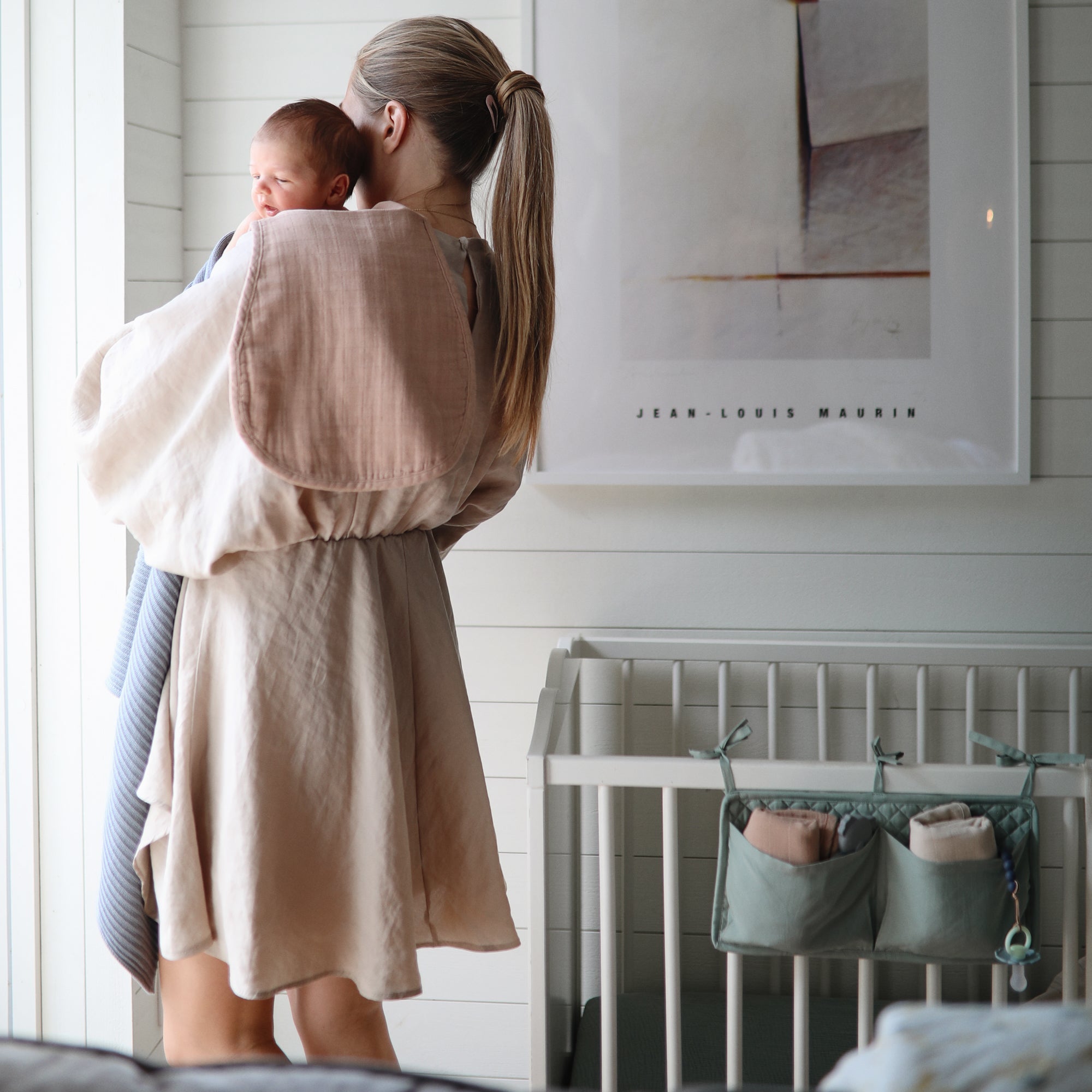 Image of Organic Cotton Muslin Burp Cloth 2-Pack