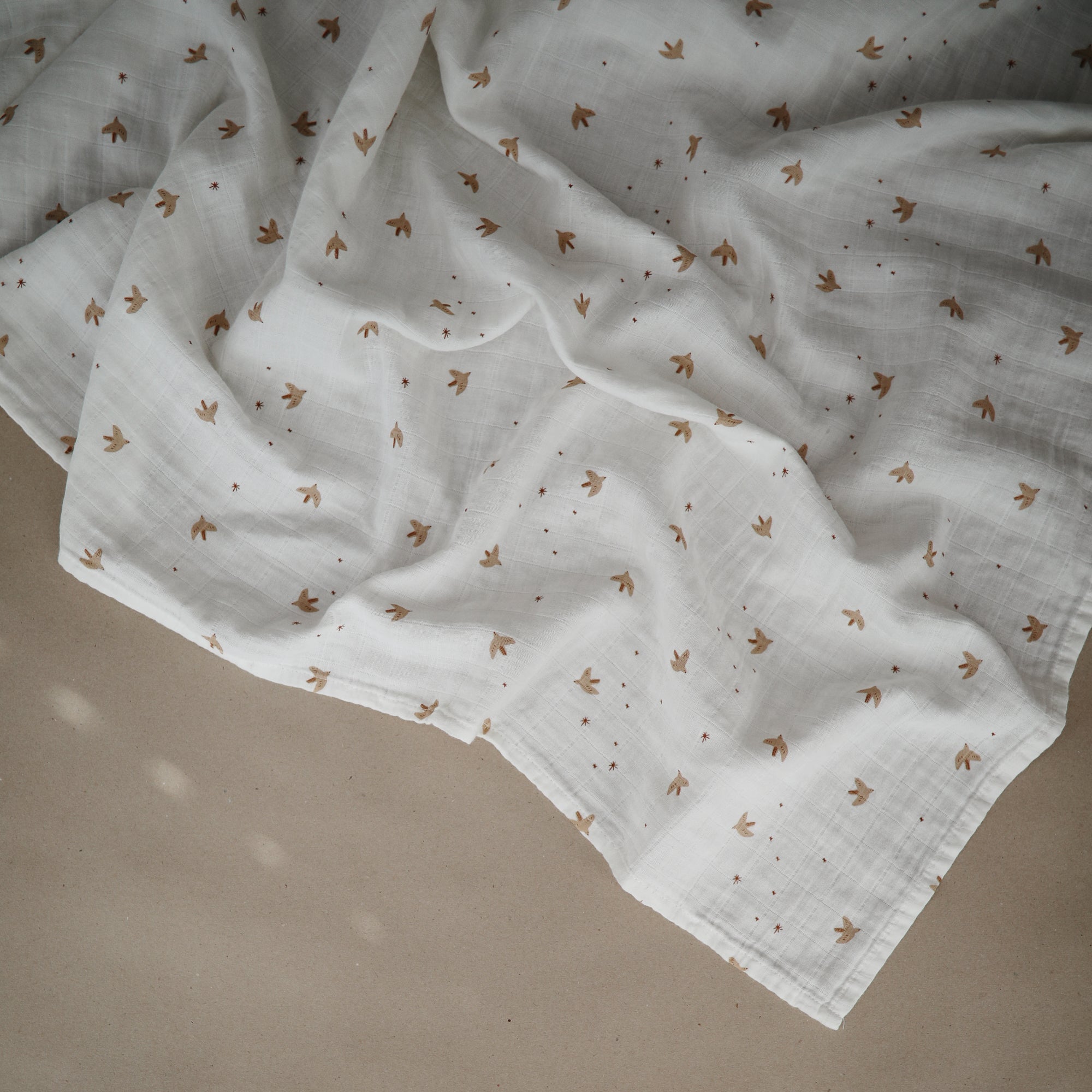 Image of Organic Cotton Muslin Swaddle Blanket