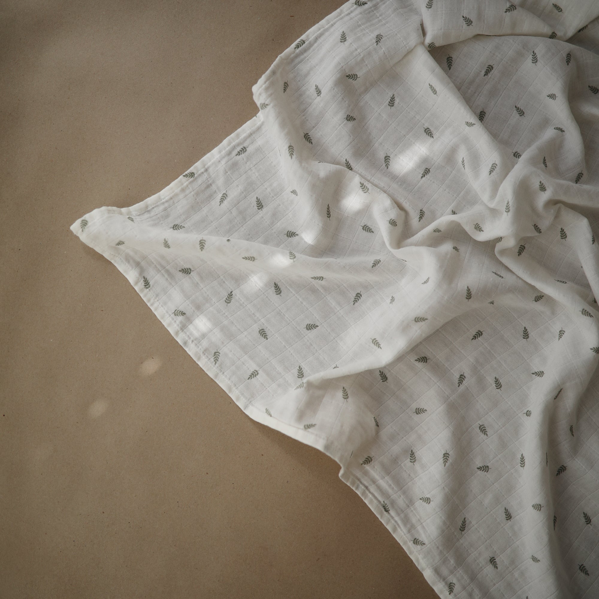 Image of Organic Cotton Muslin Swaddle Blanket