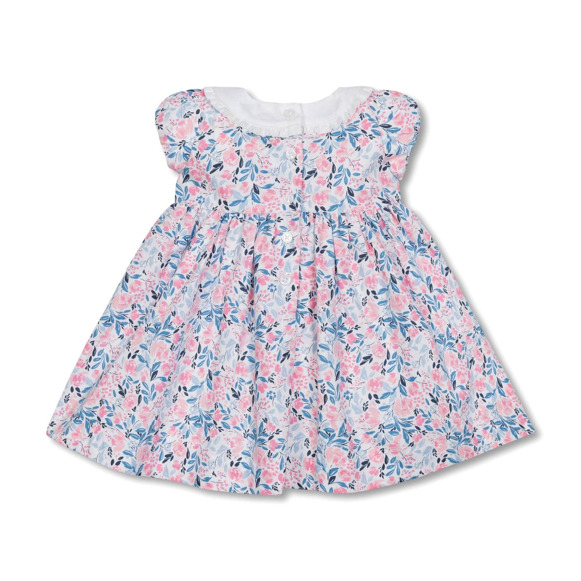 Hope and Henry - Linen Ruffle Collar Dress
