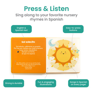 Bilingual Musical Book: Spanish Nursery Rhymes