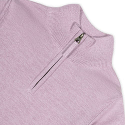 Image of Organic Fine Gauge Half Zip Sweater