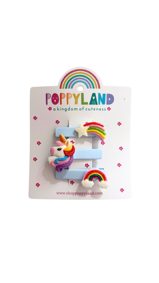 Poppyland - Unicorn Rainbow Hair Pins
