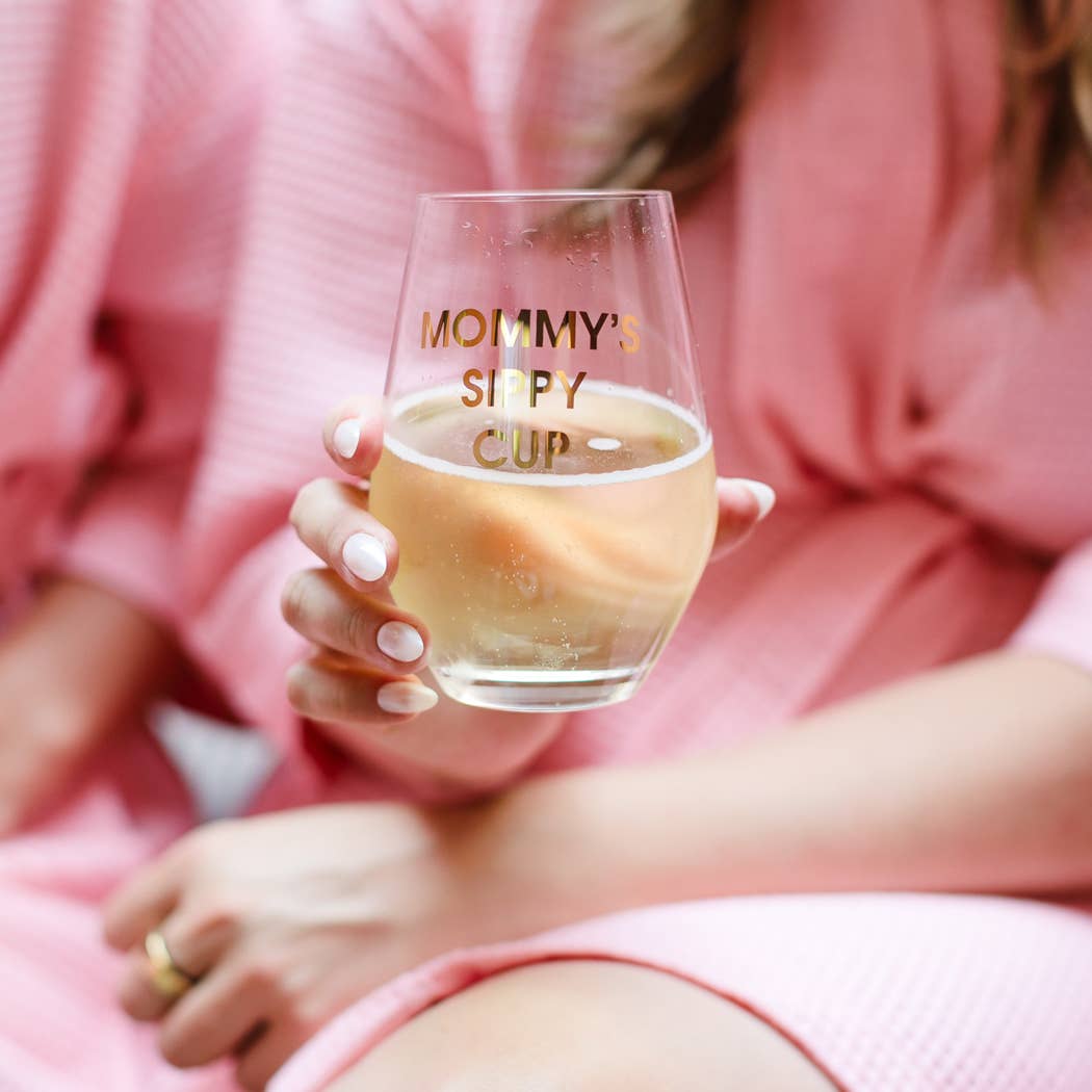 Image of Mommy's Sippy Cup Wine Glass