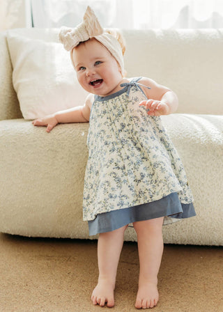 Lyla Floral Baby Dress +Bloomer