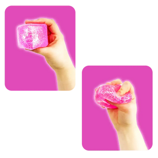 Fun Doh Squish & Squeeze Sparkle Cube Fidget Toy