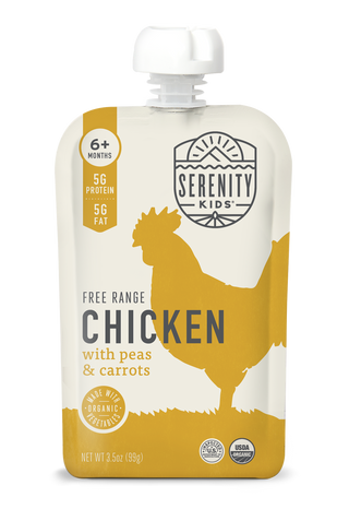 Serenity Kids Free Range Chicken with Organic Peas and Carrots Pouch