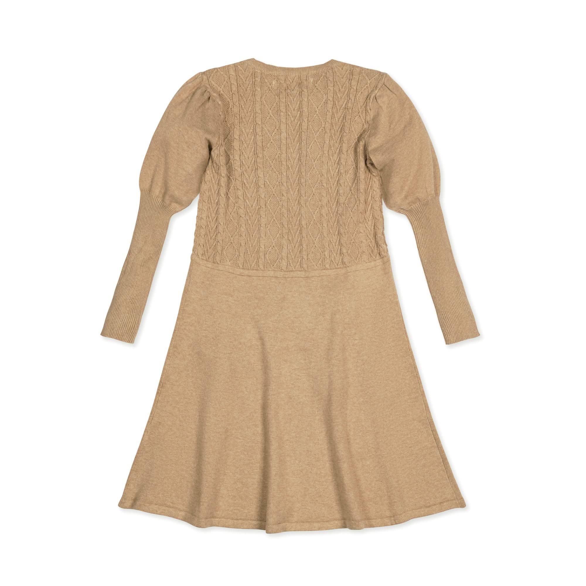 Image of Organic Cable Bodice Sweater Dress