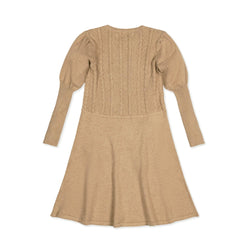 Image of Organic Cable Bodice Sweater Dress