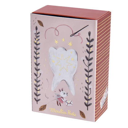 MOULIN ROTY by Speedy Monkey - Tooth Fairy Mouse Souvenir Box - Stuffed Toy