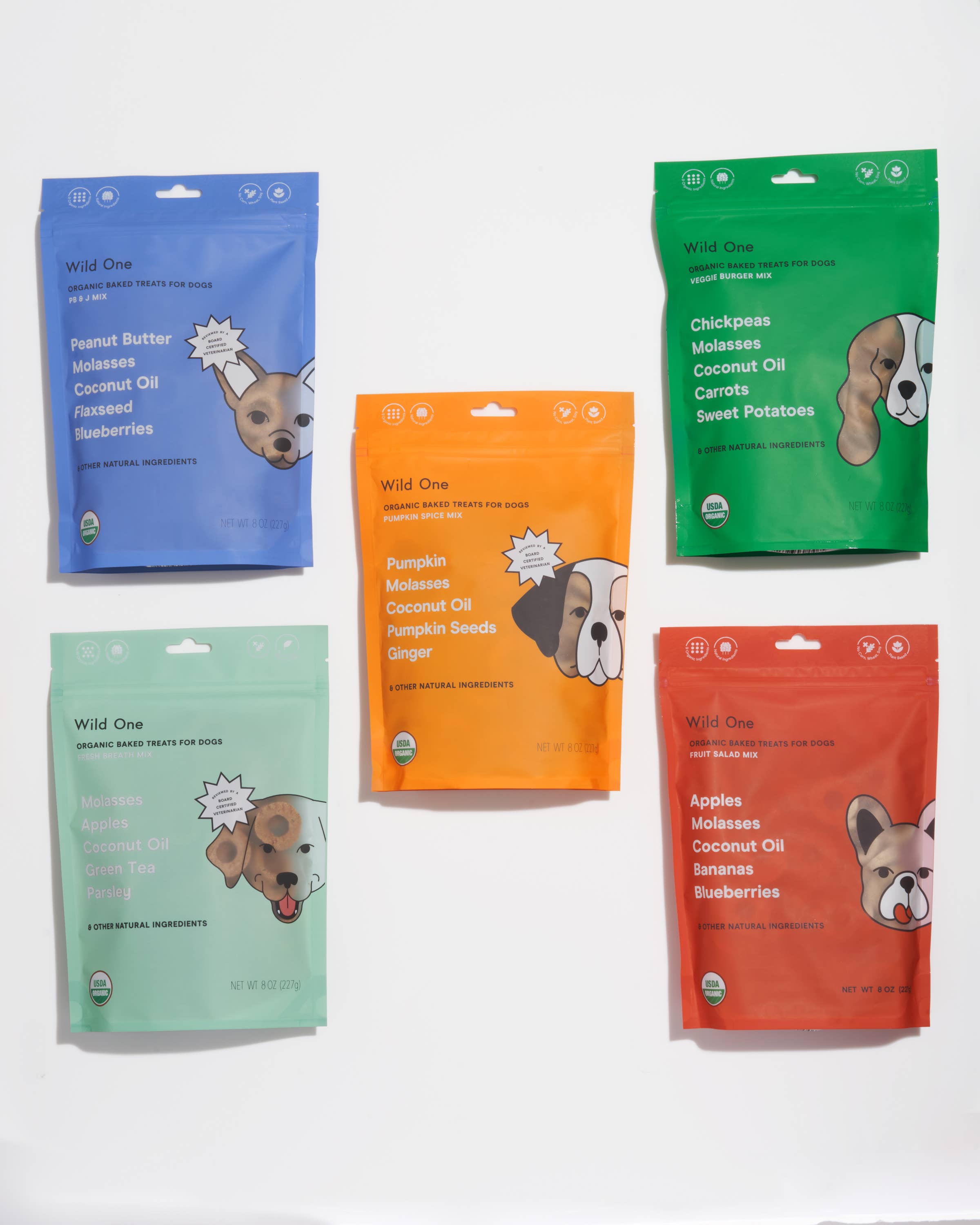 Image of Wild One - Organic Fruit Salad Vegan Baked Dog Treats