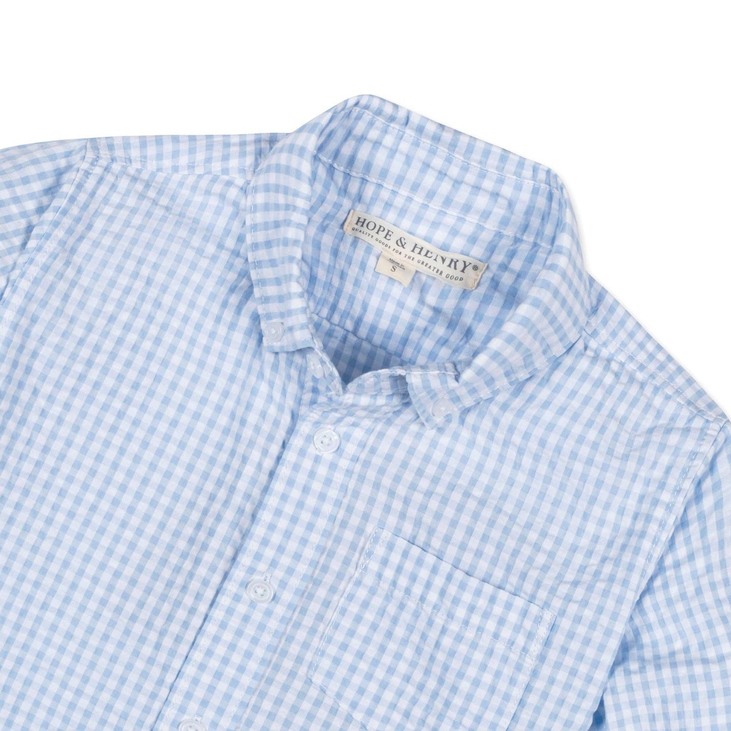 Hope and Henry - Organic Seersucker Shirt