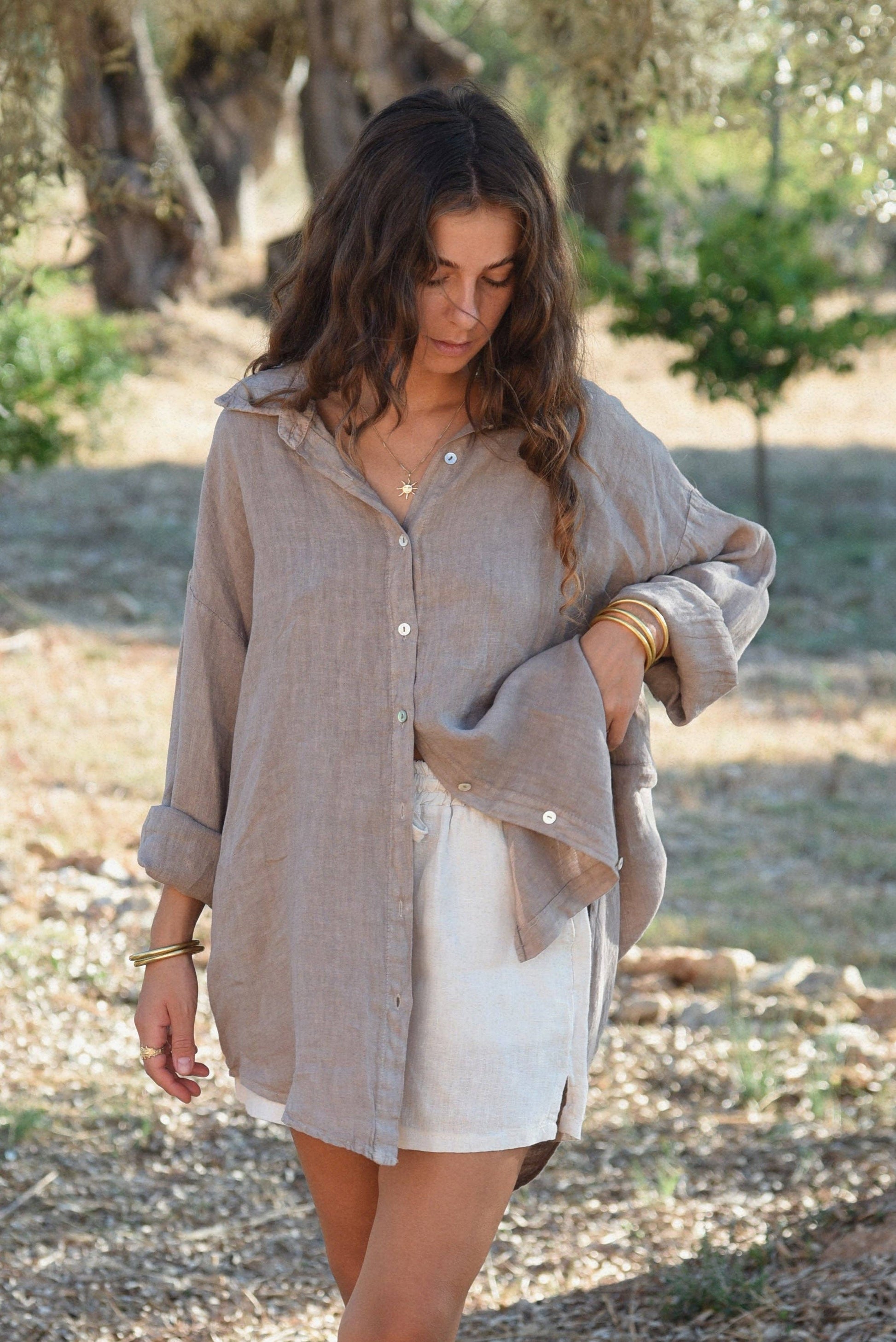 Beachwood - The Palma Shirt // Taupe