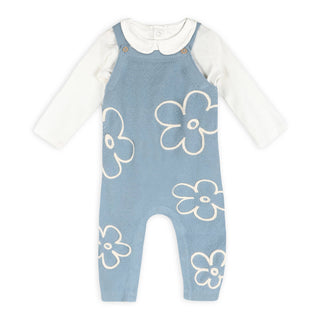 Viverano Organics - Wildflower Embr Knit Baby Overall Set (Organic Cotton)