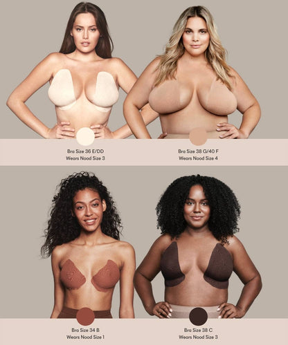 NOOD - Game Changer | Lift & Shape Adhesive Hemp Bra: No 5 Soft Tan / 4