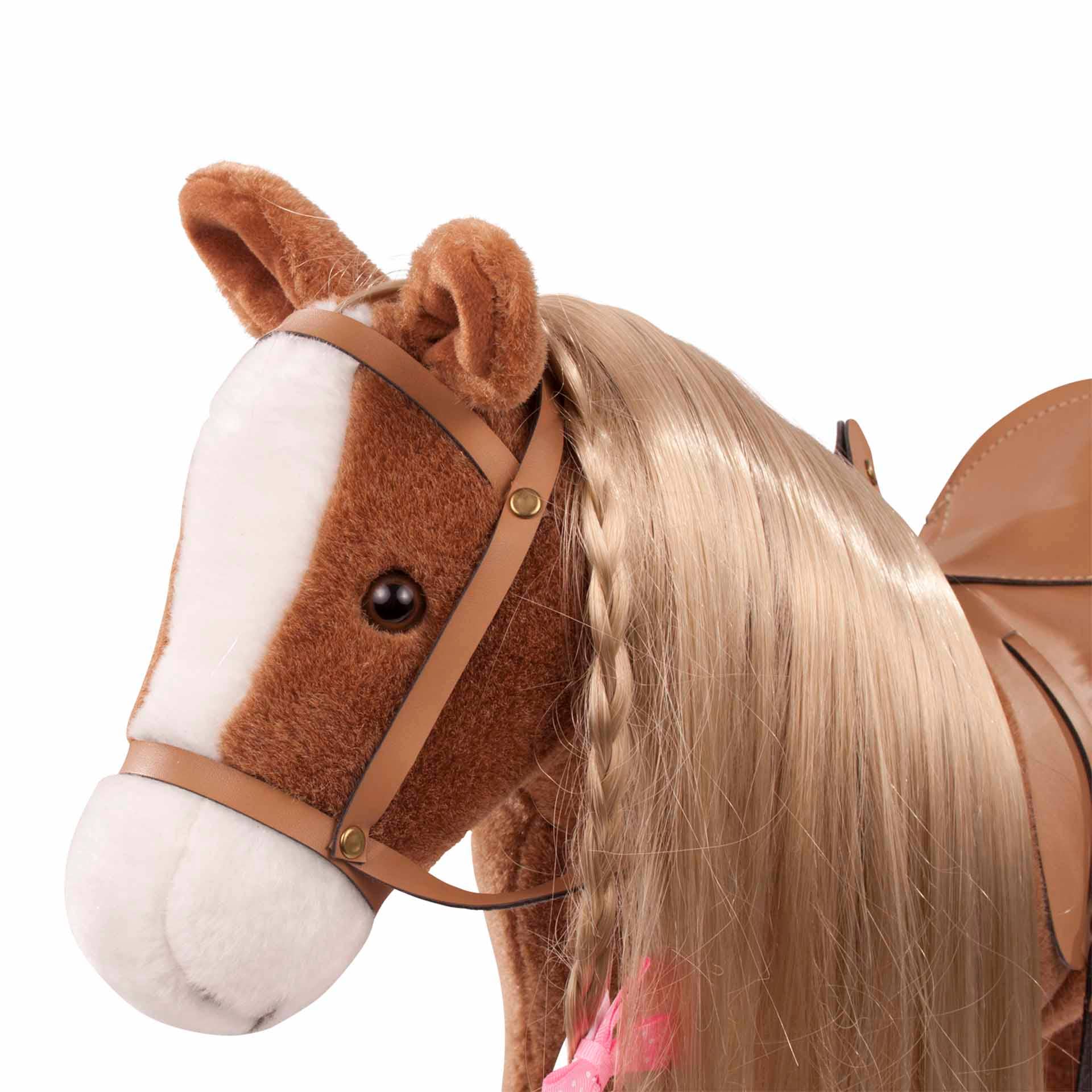 Gotz - Big Plush Combing Horse with Saddle and Bridle dolls