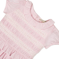 Image of Hope and Henry - Organic Puff Sleeve Smocked Party Dress
