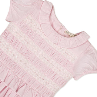 Hope and Henry - Organic Puff Sleeve Smocked Party Dress