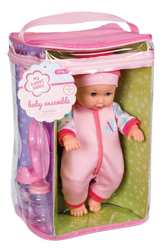 Toysmith - My Sweet Baby Deluxe Baby Ensemble 12-Piece Doll Playset