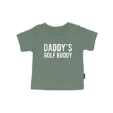 97 Design Co. - Daddy's Golf Buddy - Olive Kids Tee, Father's Day Shirt: 12-18M