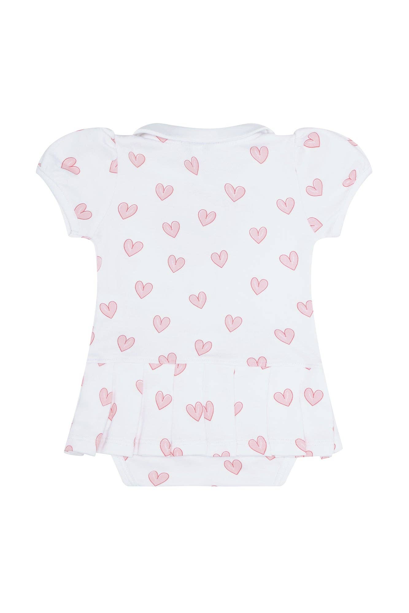 Nellapima - Pink Heart Print Onesie Dress