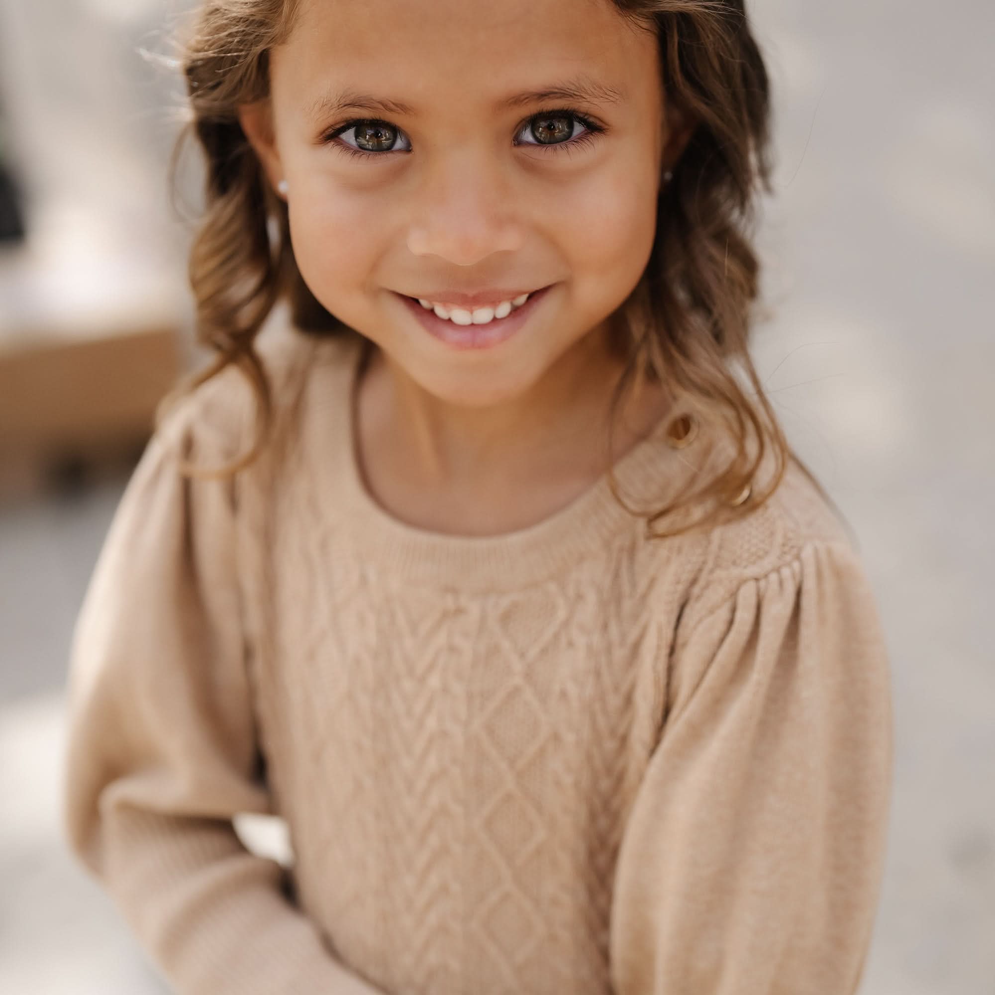 Image of Organic Cable Bodice Sweater Dress