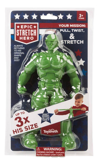 Toysmith - Epic Stretch Hero - 8.5" Tall, Stretches To 24"