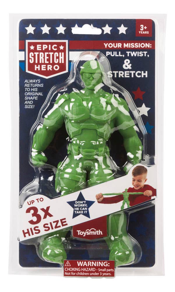 Toysmith - Epic Stretch Hero - 8.5" Tall, Stretches To 24"