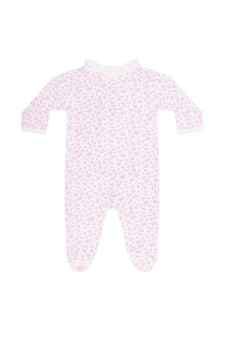 Nellapima - Pink Cheetah Print Crossover Footie