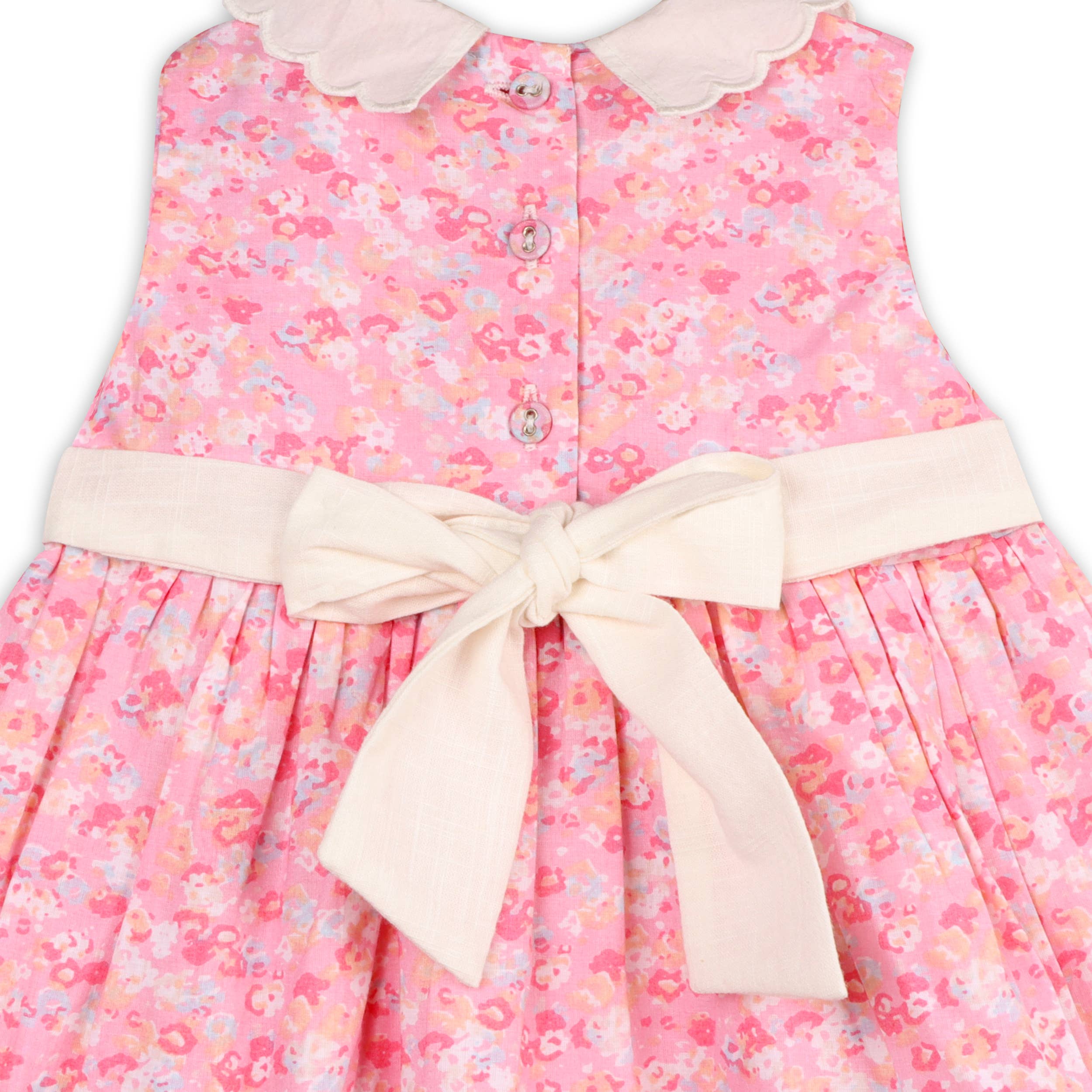 Image of Mavis Floral Back Tie Baby Dress+Bloomer