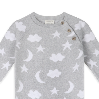 Viverano Organics - Moon & Stars Dream Knit Jumpsuit Romper (Organic Cotton)