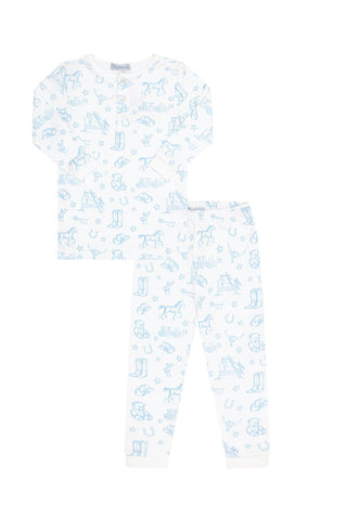 Nellapima - Blue Lone Star Toile Pajamas