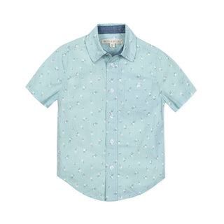 Hope and Henry - Linen Short Sleeve Button Down Shirt