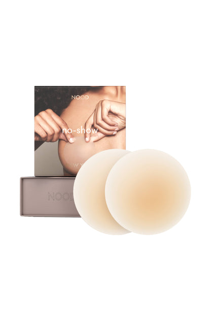 NOOD - No-Show | Reusable Adhesive Nipple Covers: No 3 Buff / 3in.