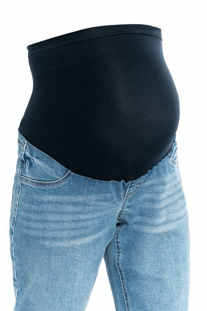 1822 Denim - Maternity 32” Relaxed Straight Leg Jean w/ Bellyband- Samuel