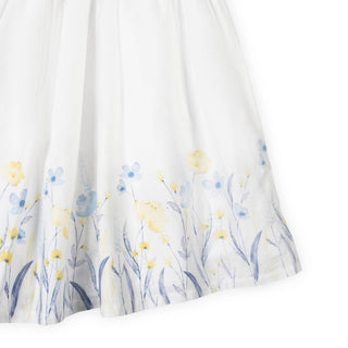 Hope and Henry - Organic Puff Sleeve Sateen Dress