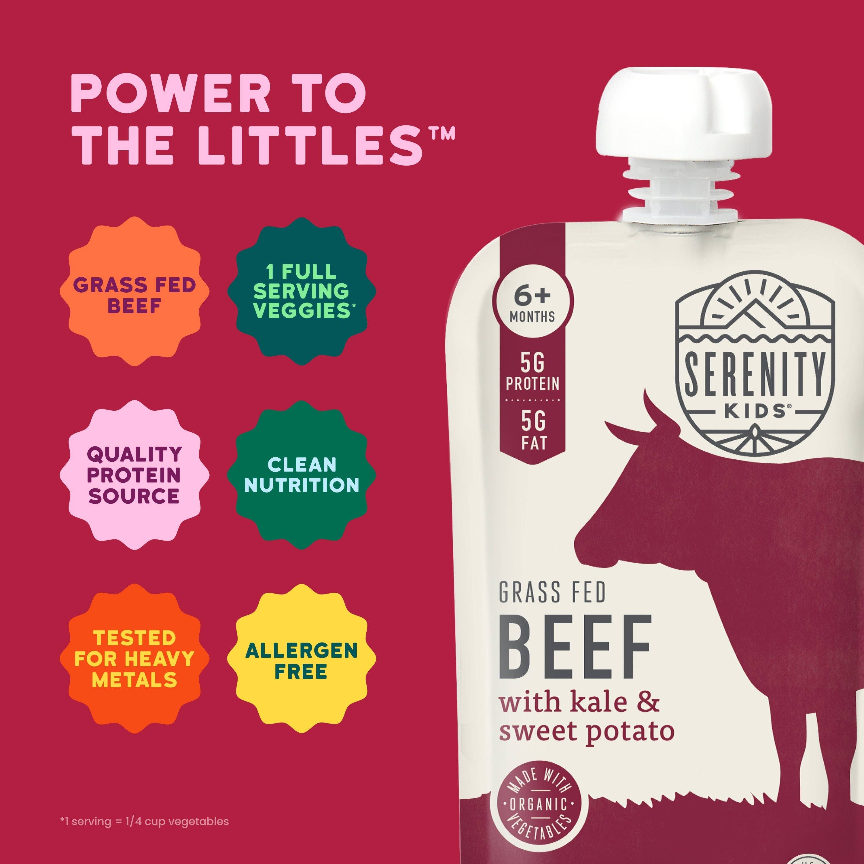 Serenity Kids Grass Fed Beef Pouch