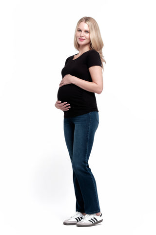 1822 Denim - Maternity 30" Better Butter Slim Straight Jean in Lanie