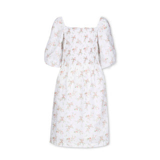 Hope and Henry - Smocked Bubble Sleeve Organic Dress