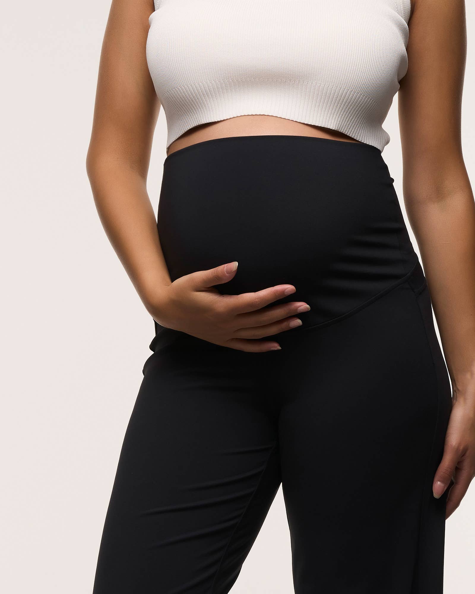 Wide Leg Overbelly Maternity Leggings