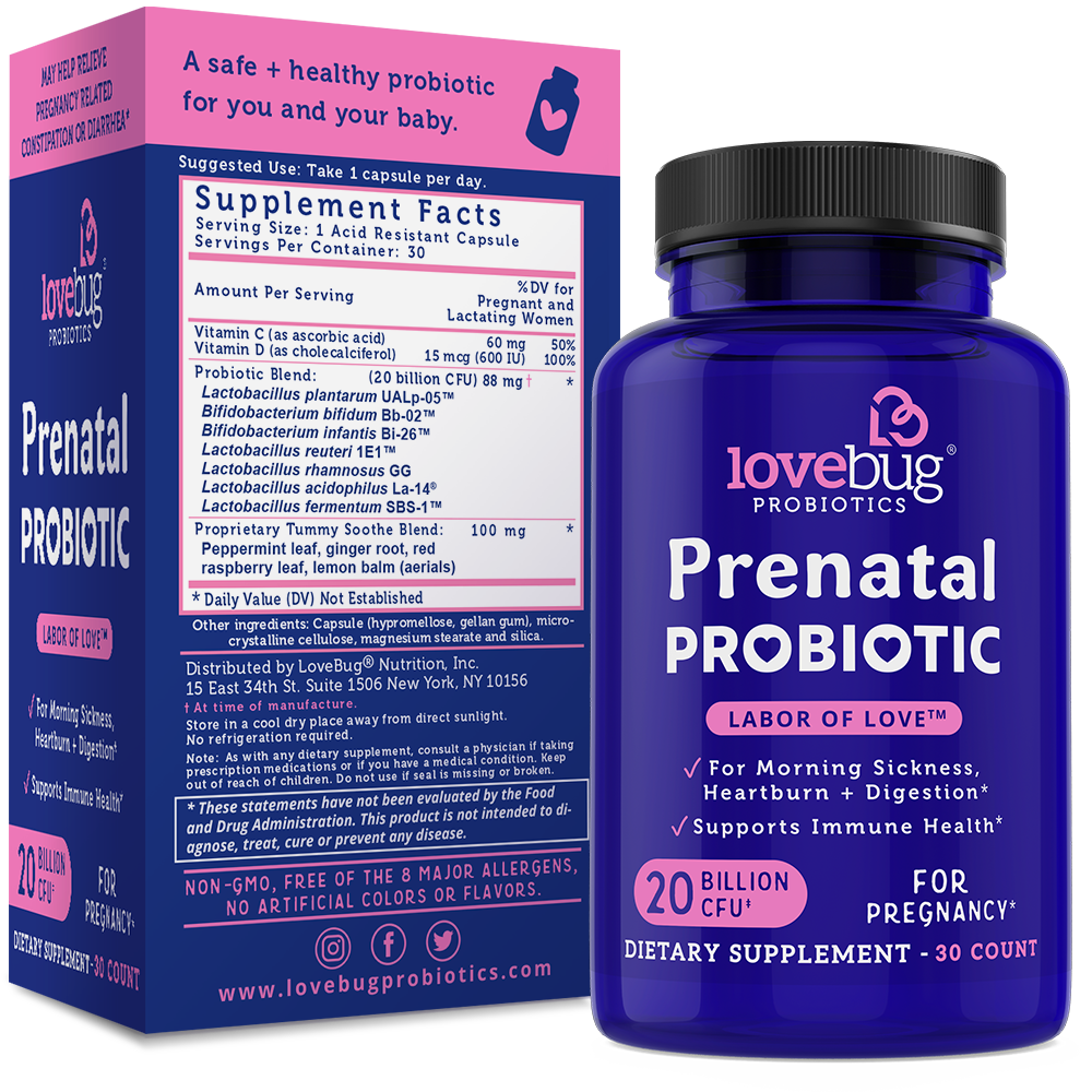 Image of LoveBug Probiotics - Prenatal Probiotic - Tummy Sooth Formula