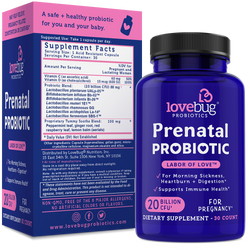 Image of LoveBug Probiotics - Prenatal Probiotic - Tummy Sooth Formula