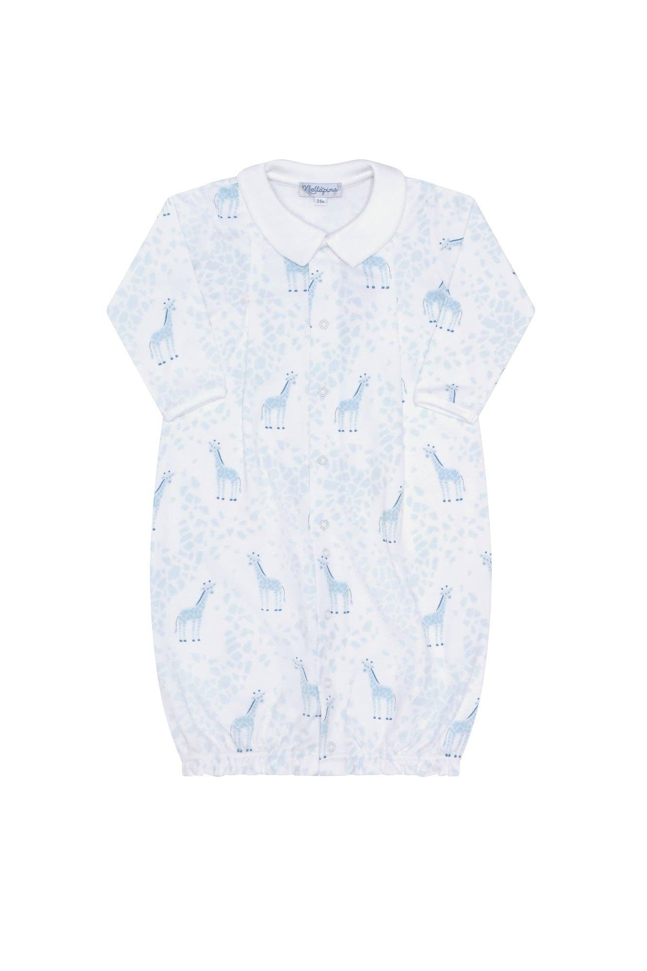 Nellapima - Blue Giraffe Print Converter Gown